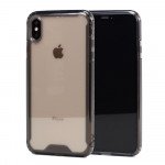 Wholesale iPhone Xs Max Clear Armor Hybrid Transparent Case (Smoke)